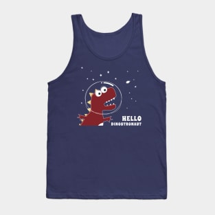 Cute Astronaut dinosaur. Tank Top